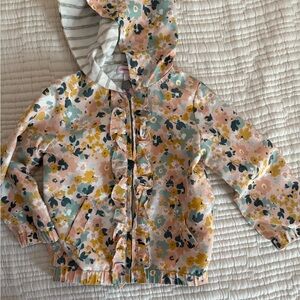 Tommy Bahama Kids Floral Raincoat with Ruffles